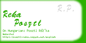 reka posztl business card
